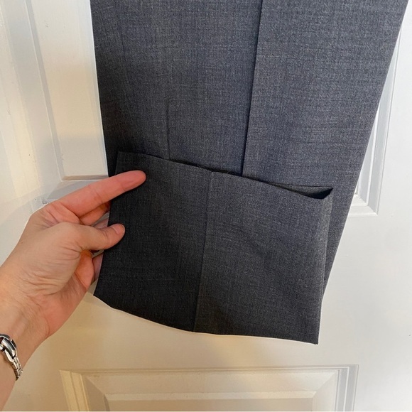 J. Crew City Fit Wool Blend Ankle Career Pants Grey Size 10 - Picture 3 of 8